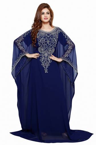 Navy Blue Buy This Moroccan Jalabviya Takhita Var For Women Gown Dress