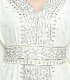 Off white New Moroccan Arabic Islamic Party Wear Party Dress For Women