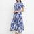 Indigo woven rayon kurti with trouser