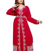 Red New Hand Embroidery Work By Al Mehraan Fashion For Women Gown