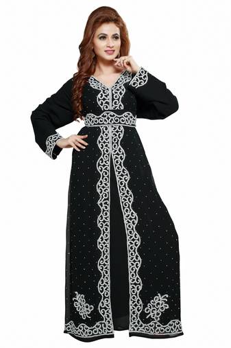 Black Buy This Moroccan Jalabviya Takhita Var For Women Gown Dress