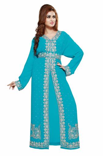 Phirozy Gandura Moroccan Arabic Traditional Party Thobe Kaftan