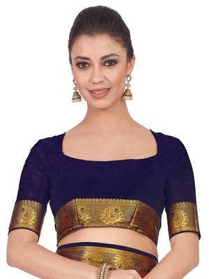 Mimosa Pink Woven Crepe Saree With Blouse 5