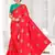 Red Embroidered Art Silk Saree With Blouse