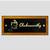 Personalised Buddha Acrylic & Wooden TeakFloat Nameplate by Engrave