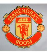 Personalised Manchester United Kids Door Name plate by Engrave