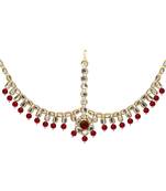Maroon jewellery