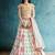 off white embroidered Crepe designer lehenga with blouse