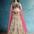 beige embroidered Muslin Silk designer lehenga with blouse