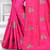 Pink embroidered art silk saree with blouse