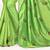 Green embroidered art silk saree with blouse