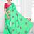Green chiffon saree with blouse