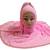 Baby Pink Color Tail Embroidery And Stone Work Hosiery Cotton Women'S Headscarf