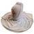 White Color Tail Embroidery And Stone Work Hosiery Cotton Headscarf
