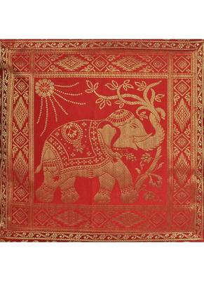 Lal Haveli Sofa Decorations Black Elephant Design Silk cushion Covers 16 x 16 inch Set of 2 Pcs 3