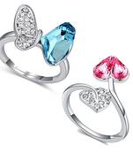 Multicolor cubic zirconia cz-rings
