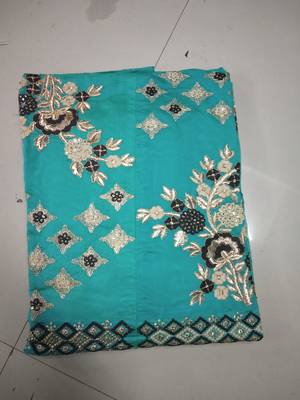 Cyan  chanderi salwar 4