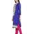 Navy Blue Fancy Cotton Semi Stitched Salwar With Dupatta