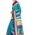 Purple Printed Silk Blend Saree With Blouse