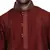 Maroon Intricately Designed Pintucked Kurta With Gundi Buttons On The Placket