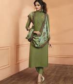 Green Silk Salwar With Dupatta