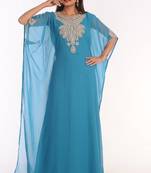 Phirozy Embroidered Georgette Islamic Kaftans With Zari Work