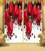 One piece curtain for Window Blackout Room Darkening Eyelet Polyester Curtains Multi Color (9 Feet)