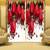 One piece curtain for Window Blackout Room Darkening Eyelet Polyester Curtains Multi Color (9 Feet)