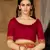 Orange embroidered georgette saree with blouse