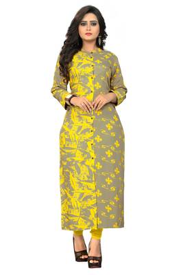 Multicolor printed rayon kurti 1