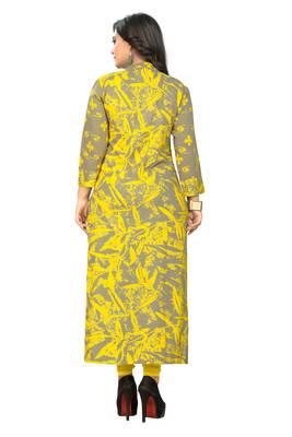Multicolor printed rayon kurti 2