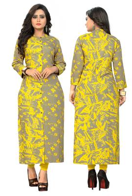 Multicolor printed rayon kurti 5