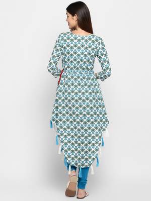 Multicolor printed cotton kurti 2