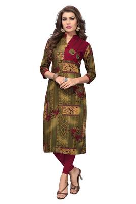 Multicolor printed rayon kurti 1