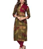 Multicolor printed rayon kurti