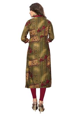 Multicolor printed rayon kurti 2