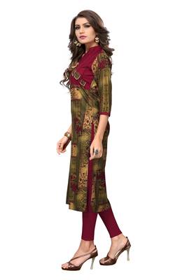 Multicolor printed rayon kurti 3