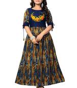 Multicolor printed rayon kurti
