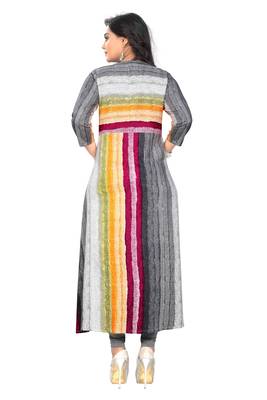 Multicolor printed rayon kurti 2