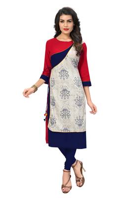 Multicolor printed cotton kurti 1