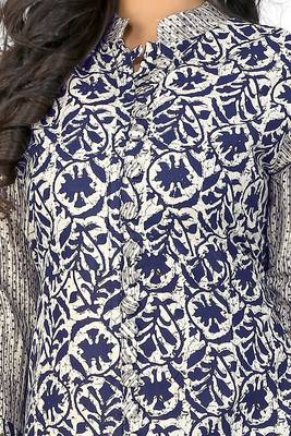 Multicolor printed cotton kurti 4