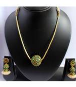 Green Gold Plated Necklace Sets