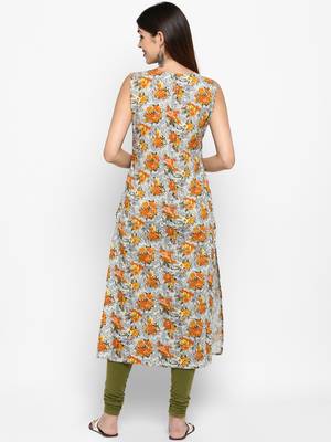 Multicolor printed cotton kurti 2