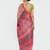Pink printed bhagalpuri silk saree with blouse