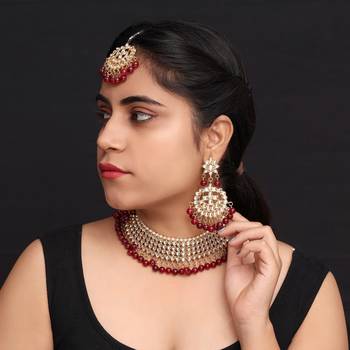 Maroon necklaces 4