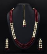 Maroon necklaces