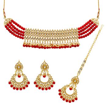 Maroon necklaces 1