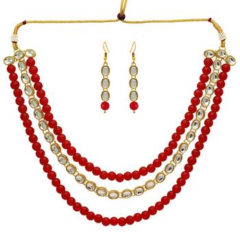 Maroon Necklaces 1