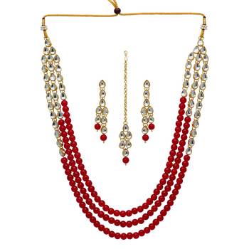 Maroon necklaces 1