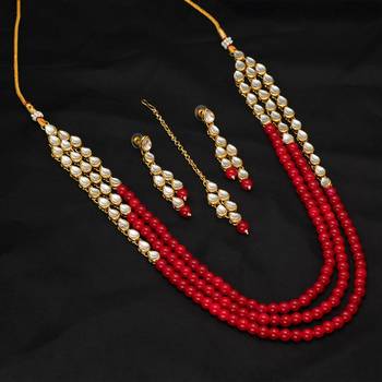 Maroon necklaces 4